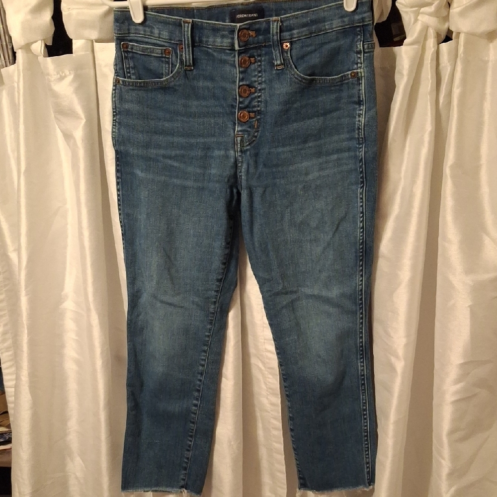 J. Crew Vintage Straight Blue Cropped Jeans 28P
